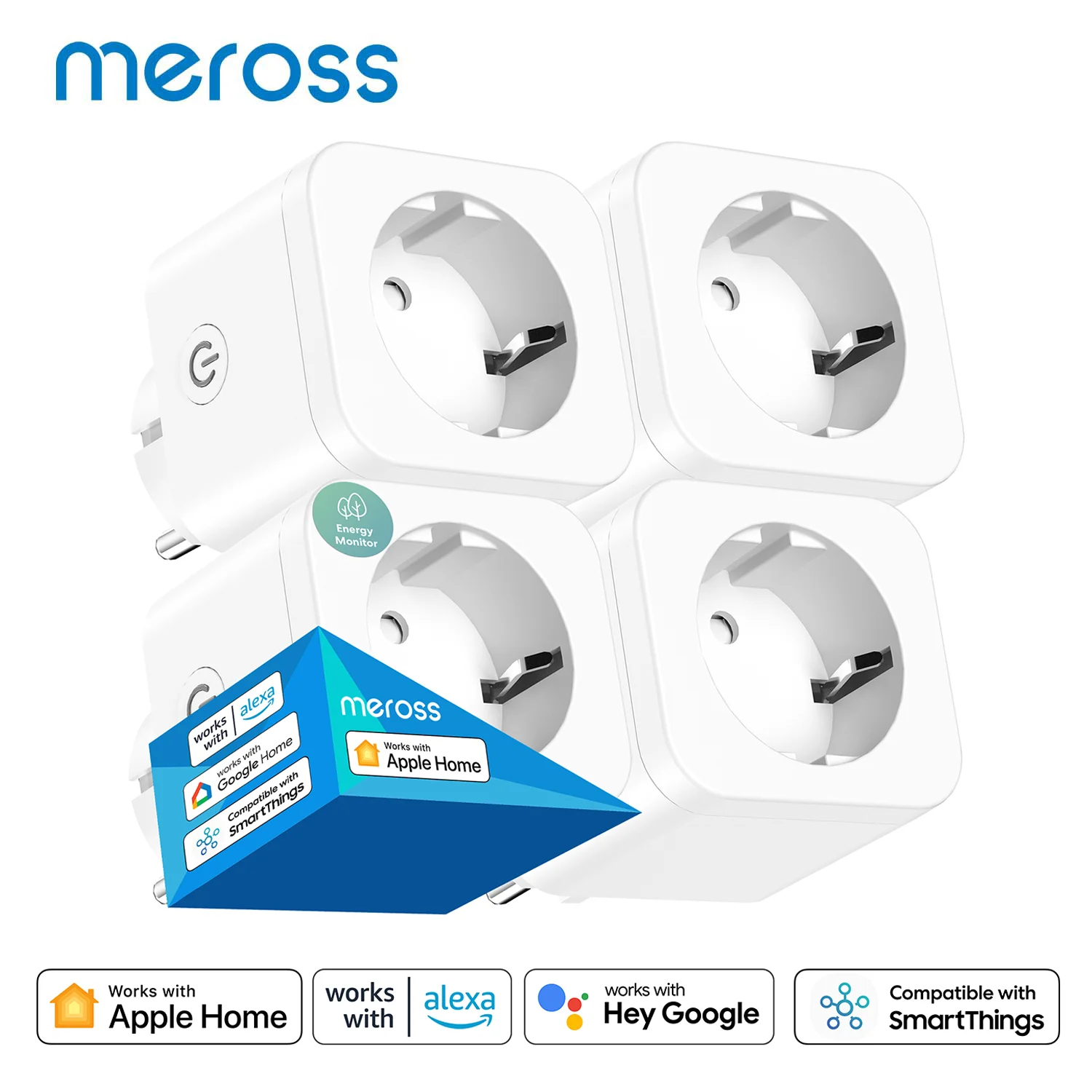 Meross Ʈ  ÷,  ,  , Ÿ̸ ,  , Alexa Google Assistant SmartThings, 16A